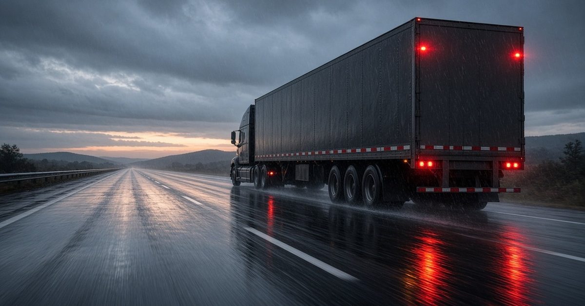El Large Truck Crash Causation Study puso la acción u omisión del conductor detrás del 88% de los choques de la muestra, y el clima rara vez fue la causa